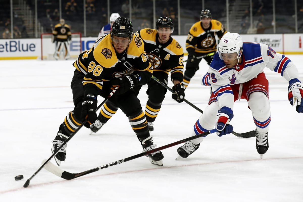 Recap: Bruins Spoil J.T. Miller Debut, Rangers Lose 6-3