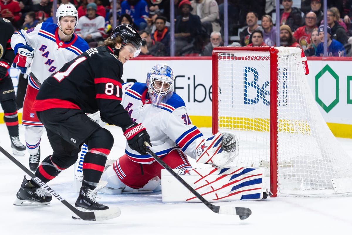 Recap: Rangers Blow 3-1 Third Period Lead, Fall 4-3 to Ottawa in Overtime