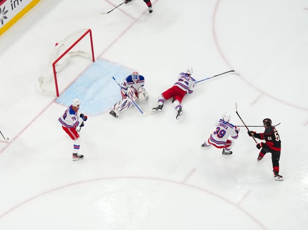 Recap: Berard Nets First NHL Goal as Rangers Fall to Hurricanes 4-3