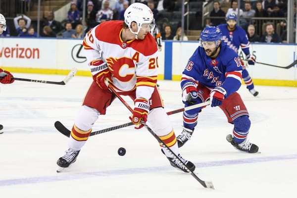 Rangers vs. Flames: Throwing Away Their Shots