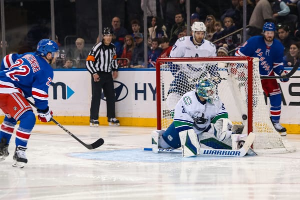 Recap: Rangers Defeat Canucks 5-3, Steal Win on Sam Rosen Night